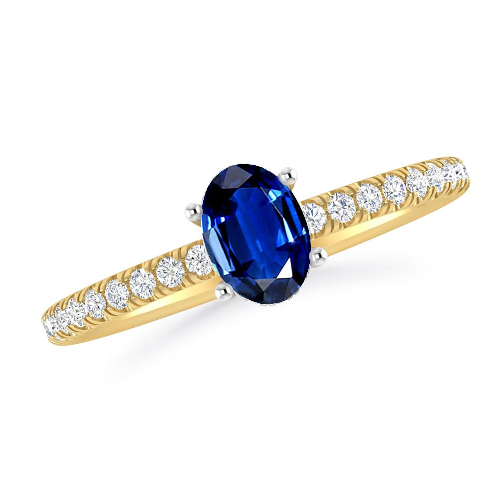 Yellow Gold - Sapphire