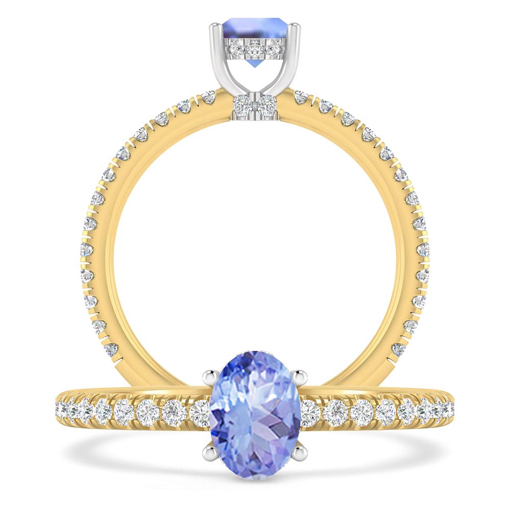 Yellow Gold - Tanzanite