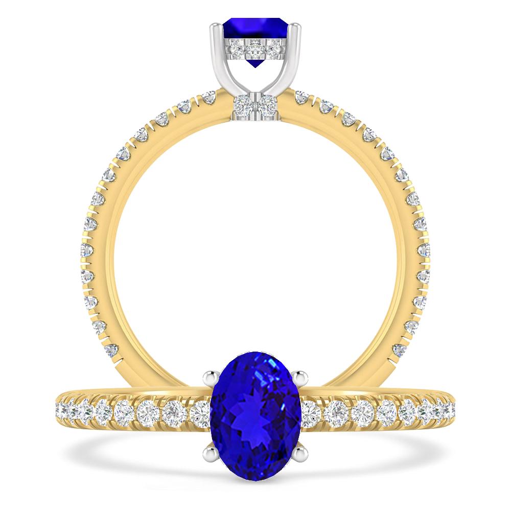 Yellow Gold - Tanzanite