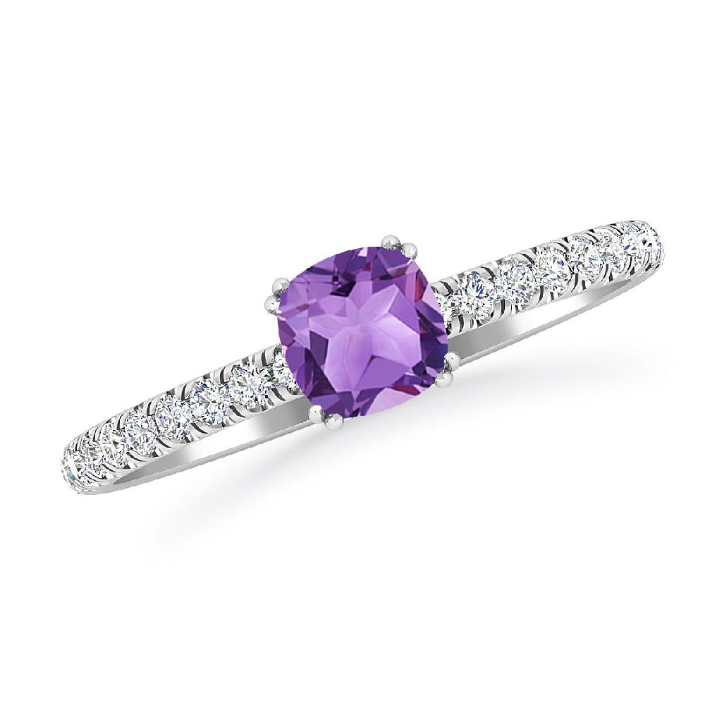 White Gold - Amethyst