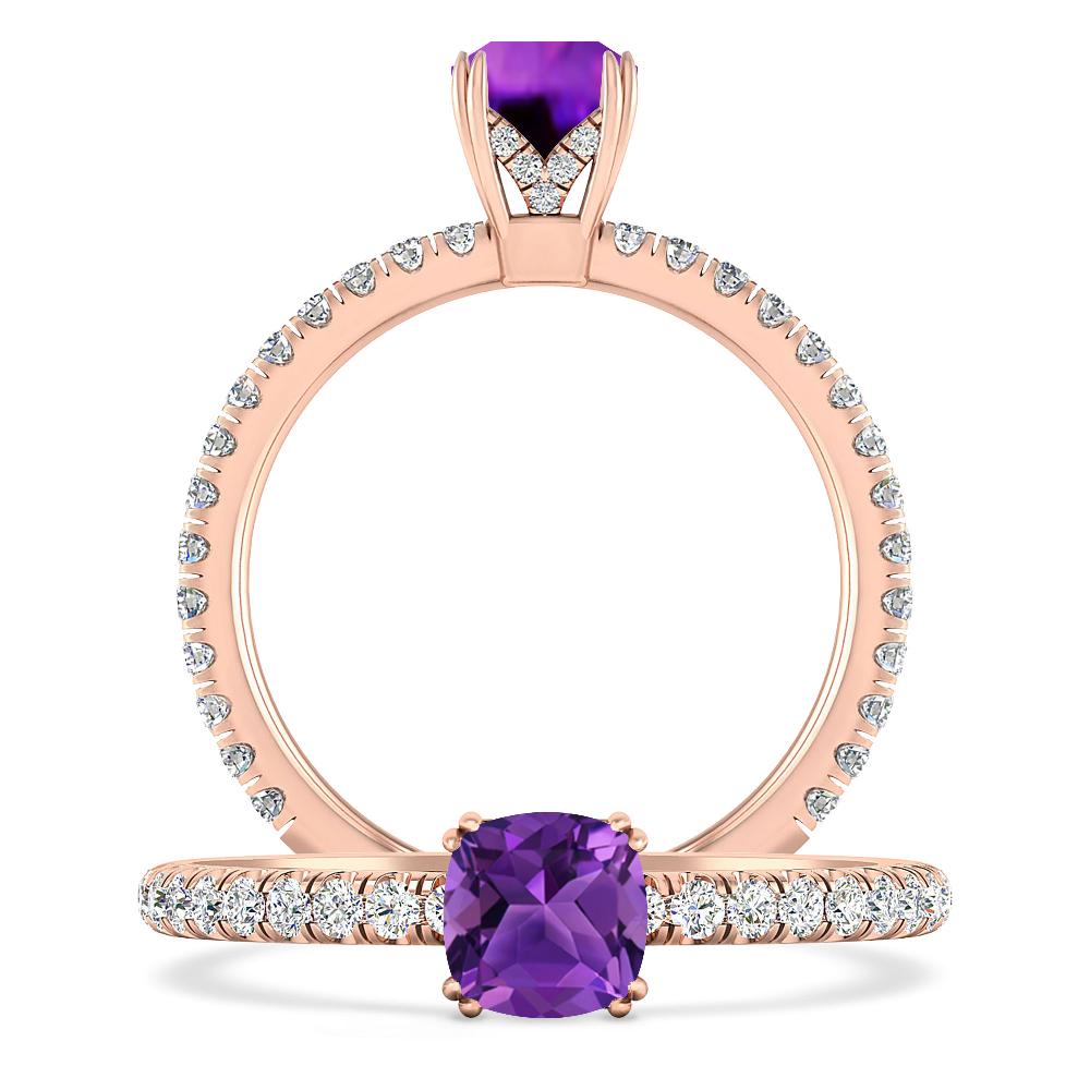 Rose Gold - Amethyst