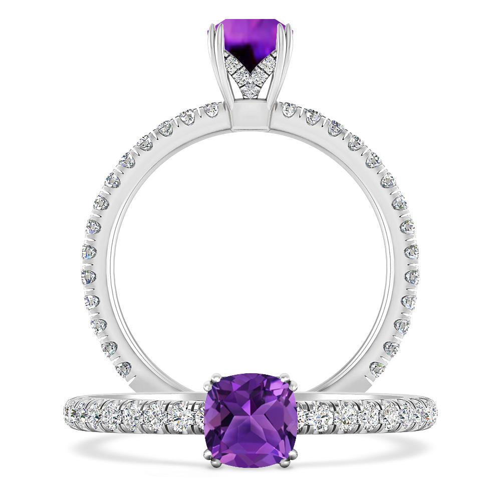 White Gold - Amethyst