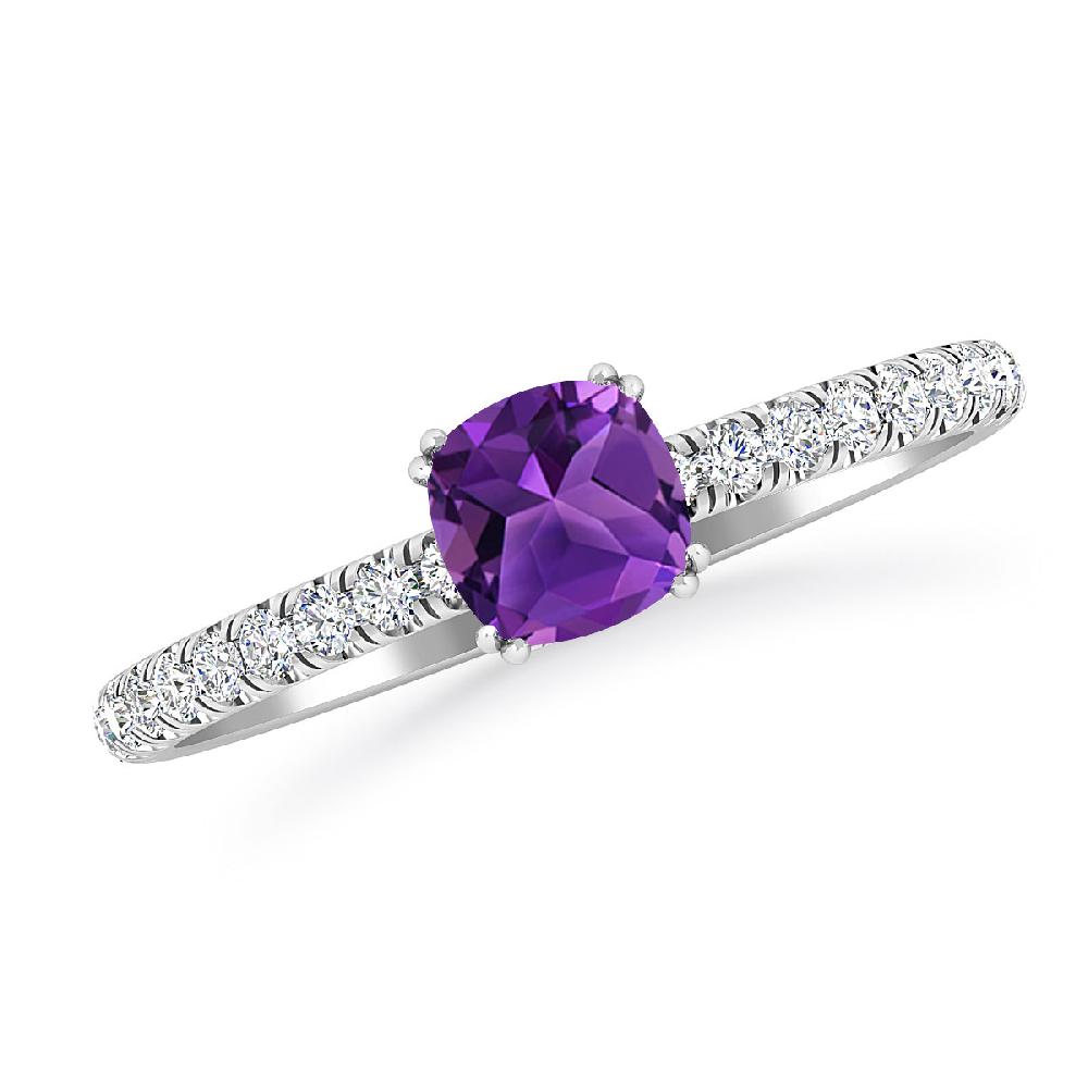 White Gold - Amethyst