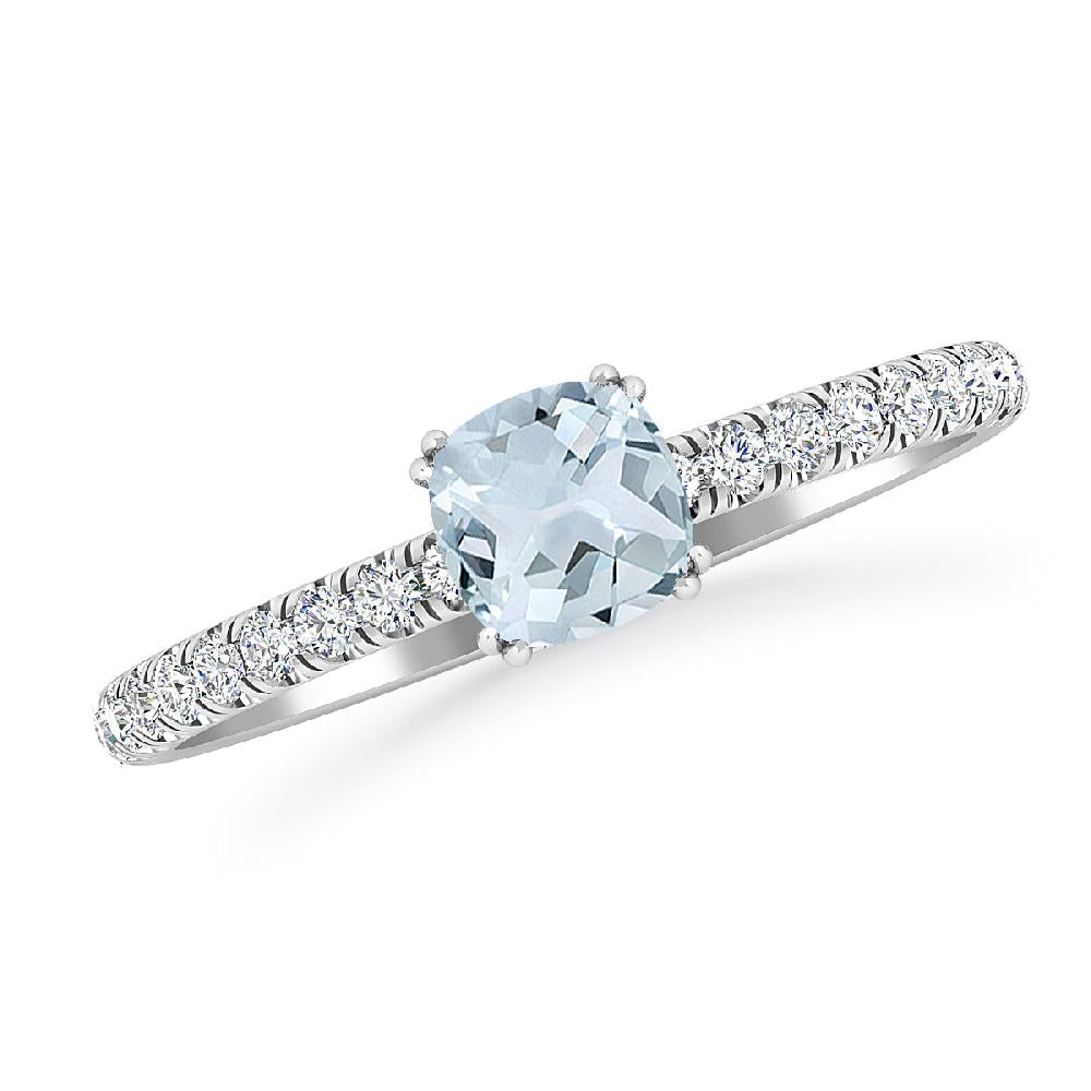 White Gold - Aquamarine