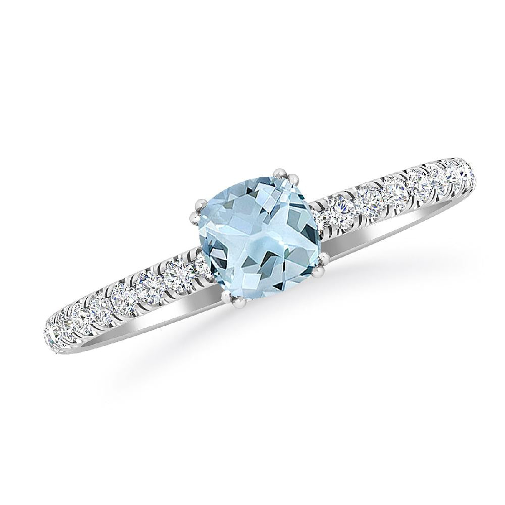 White Gold - Aquamarine