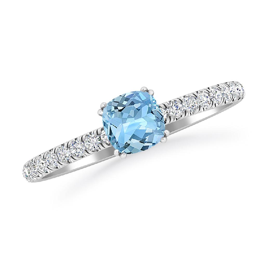 White Gold - Aquamarine