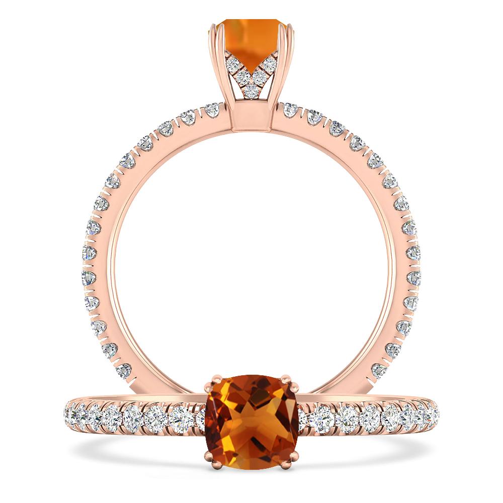 Rose Gold - Citrine