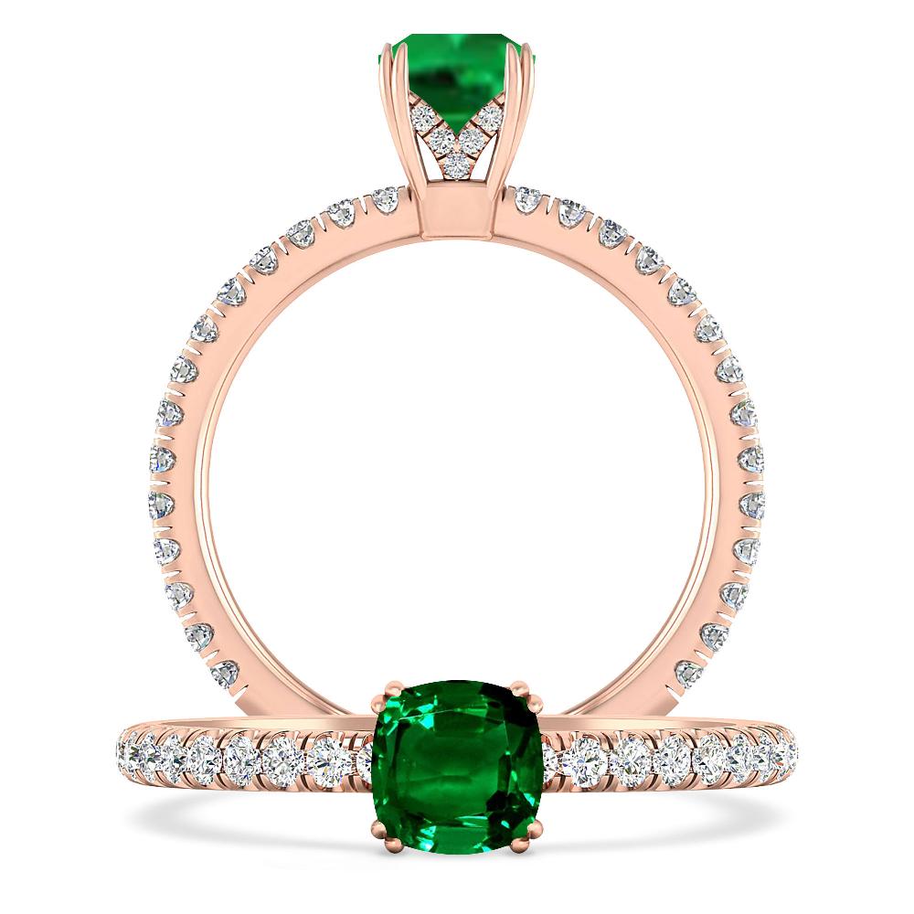 Rose Gold - Emerald