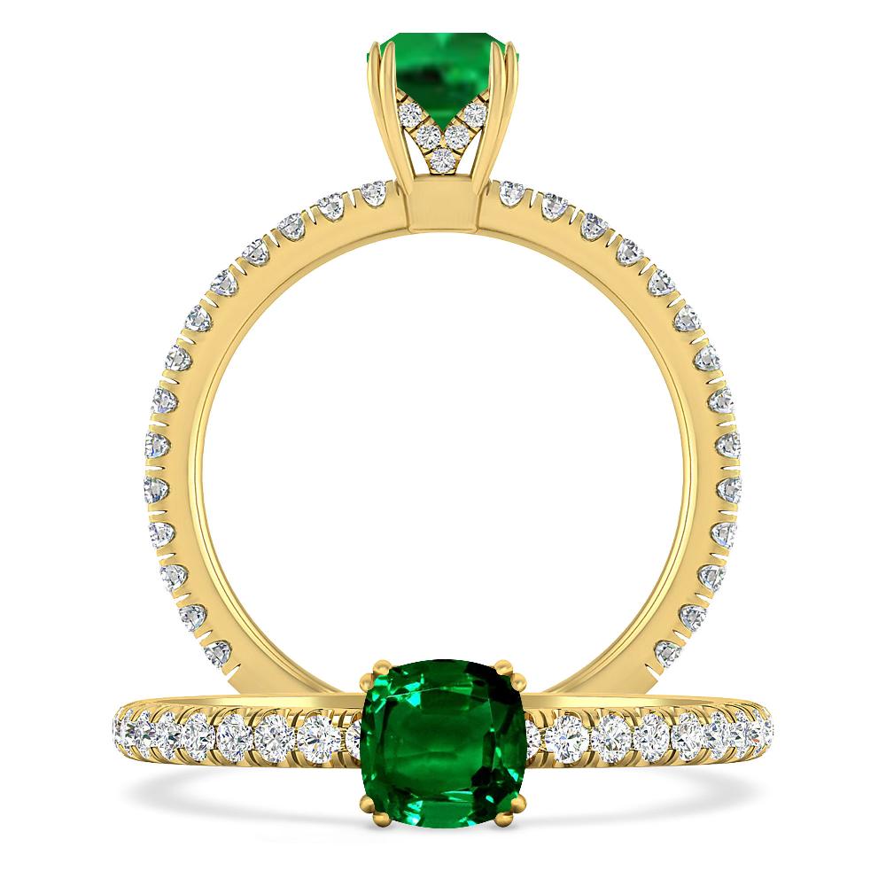 Yellow Gold - Emerald