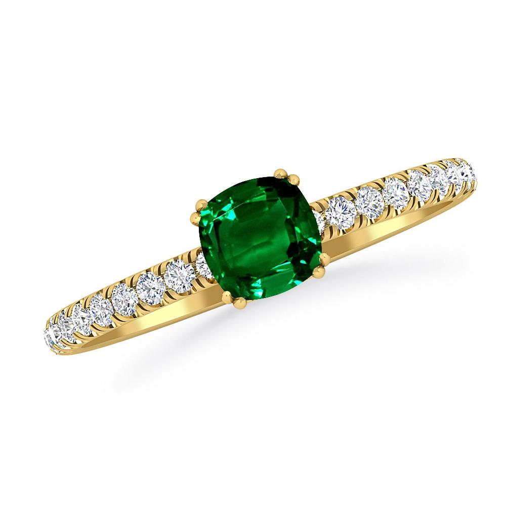 Yellow Gold - Emerald