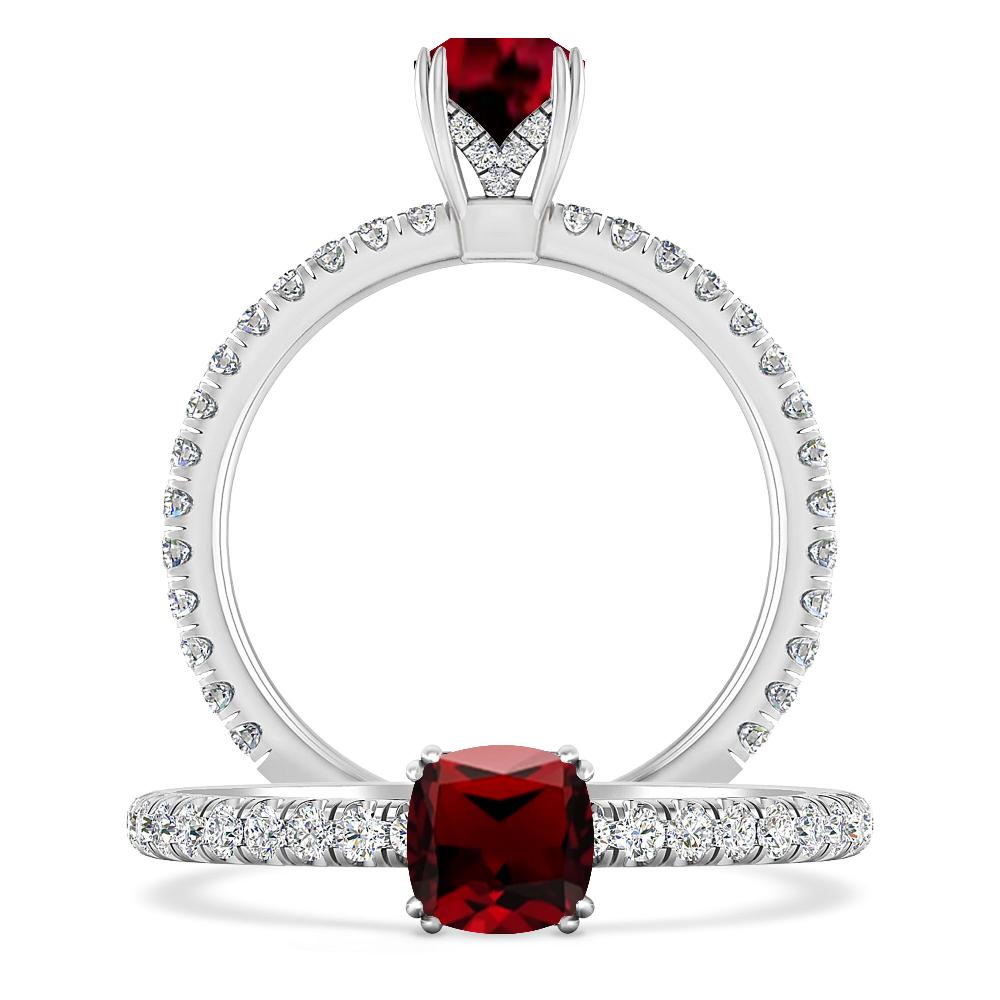 White Gold - Garnet