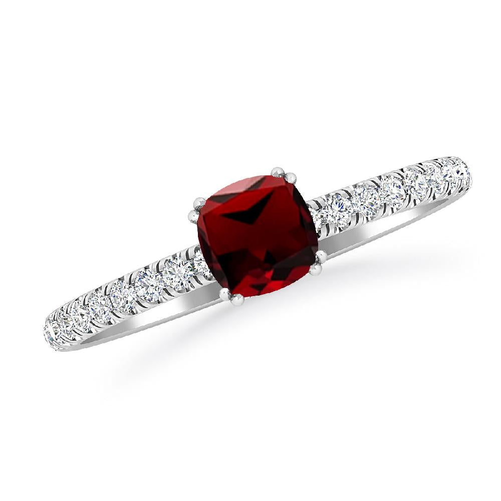 White Gold - Garnet