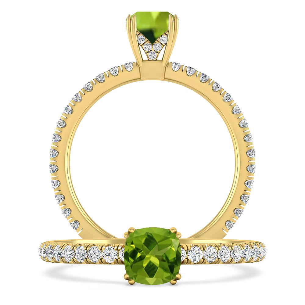 Yellow Gold - Peridot