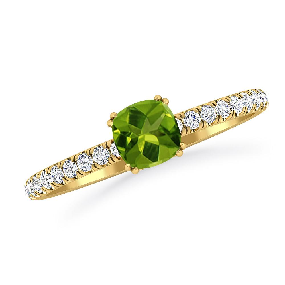 Yellow Gold - Peridot