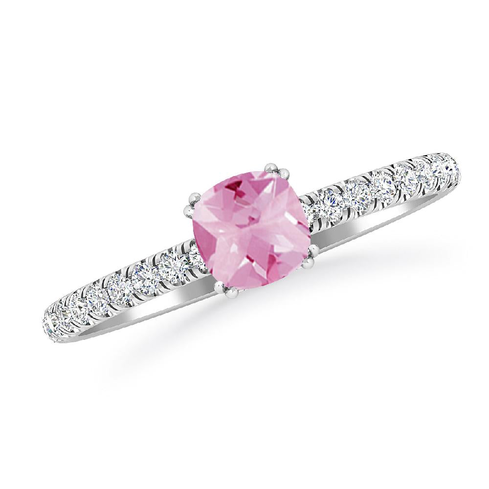 White Gold - Pink Tourmaline