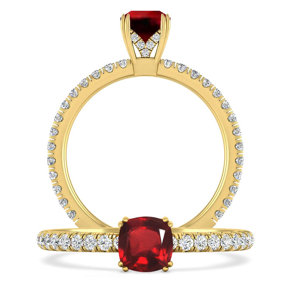 Yellow Gold - Ruby