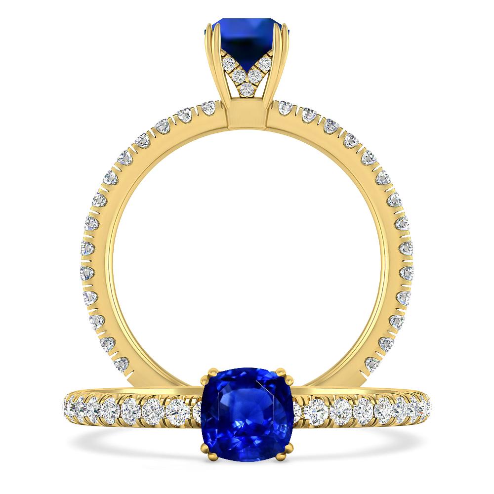 Yellow Gold - Sapphire