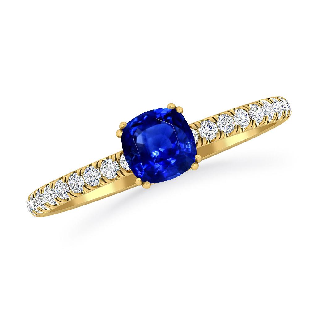 Yellow Gold - Sapphire