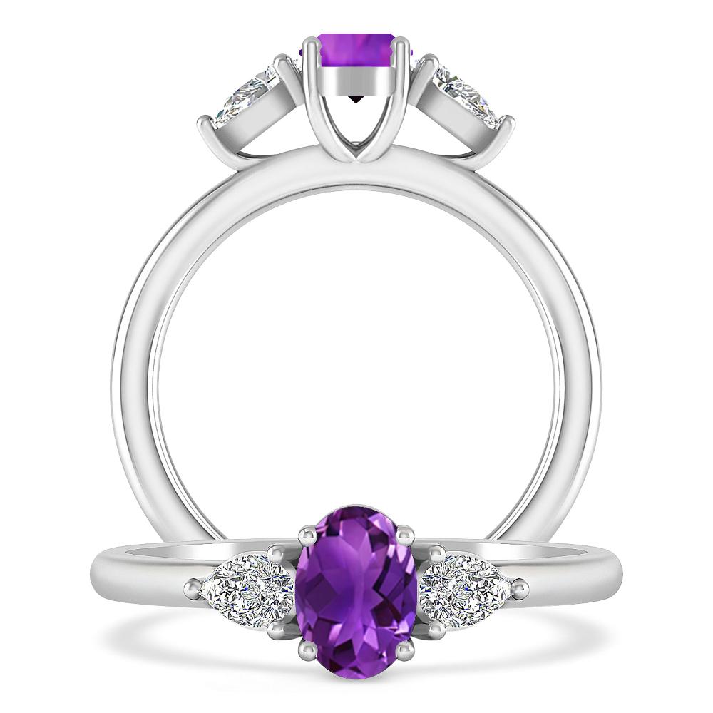 White Gold - Amethyst