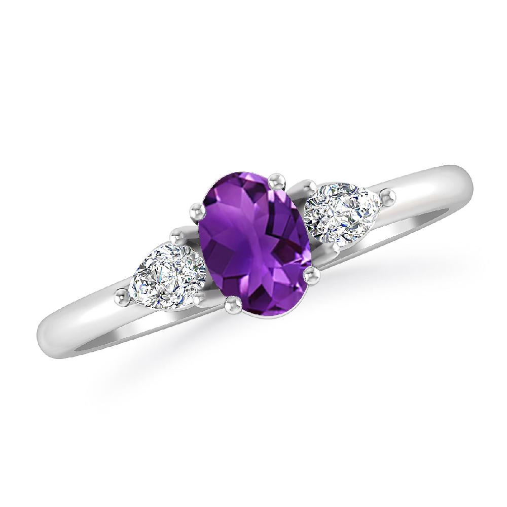 White Gold - Amethyst