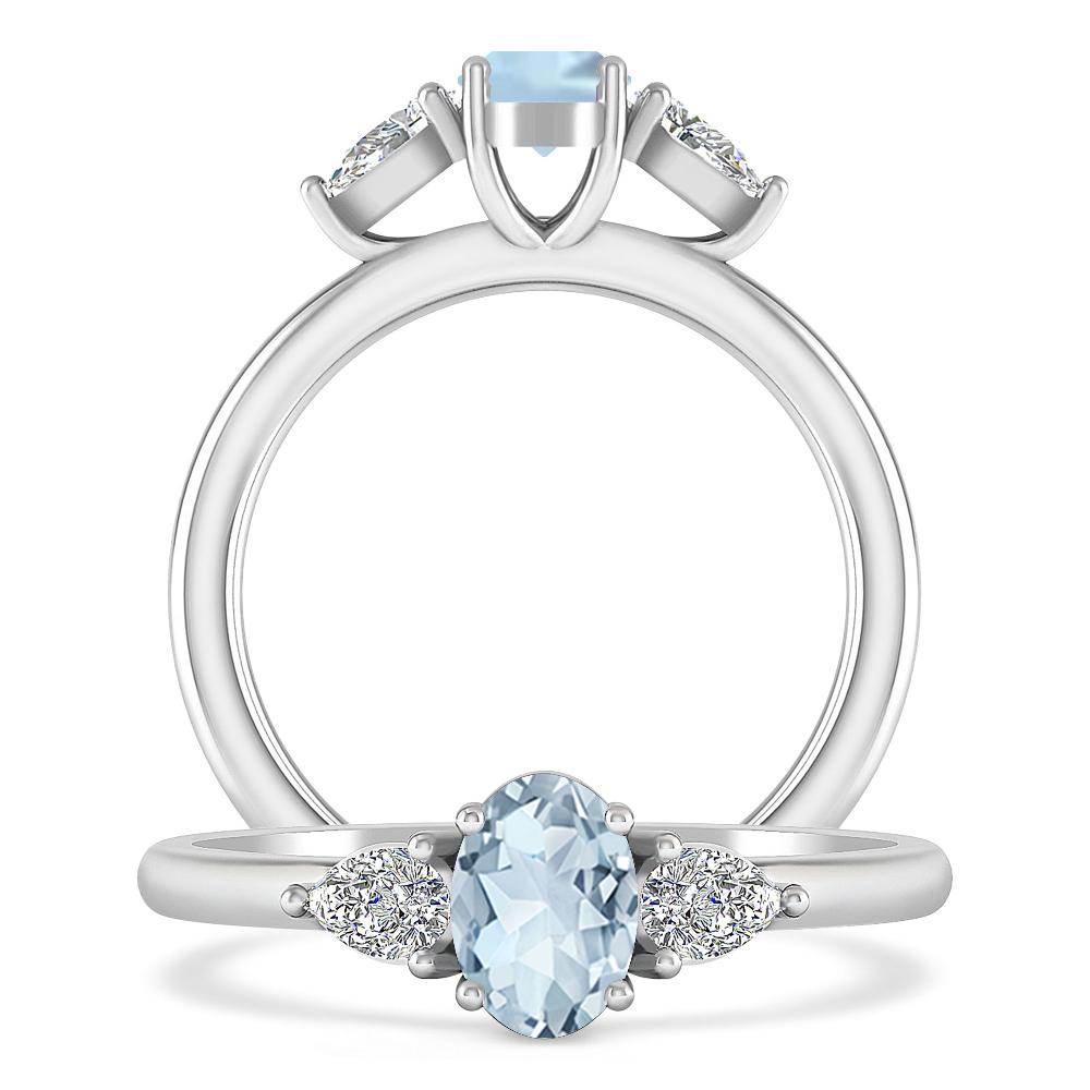 White Gold - Aquamarine