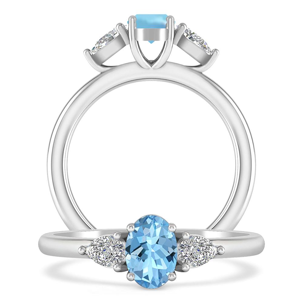 White Gold - Aquamarine