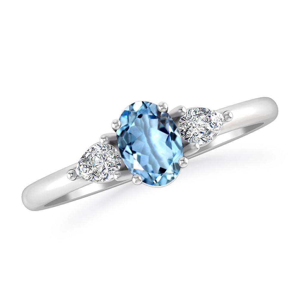 White Gold - Aquamarine