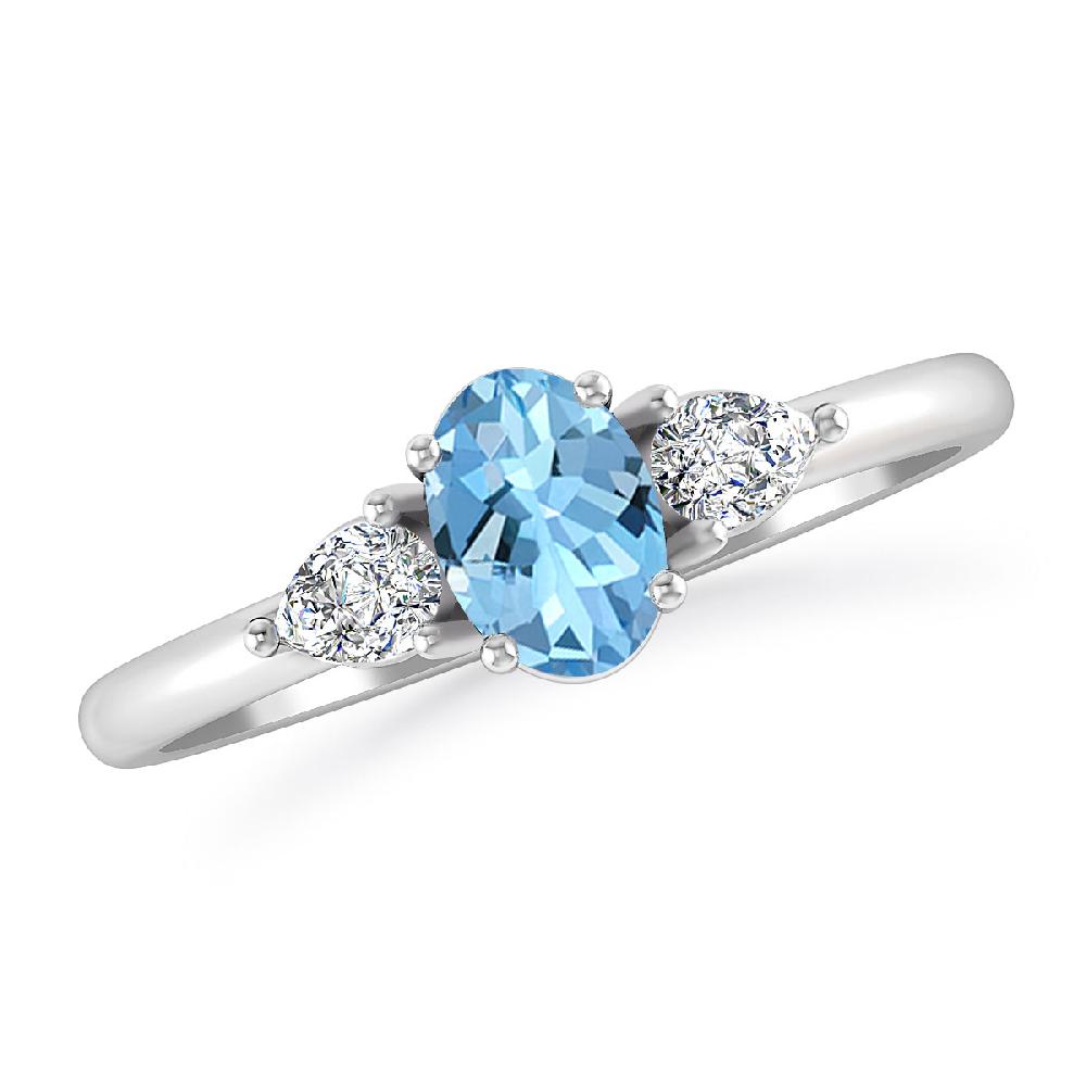 White Gold - Aquamarine