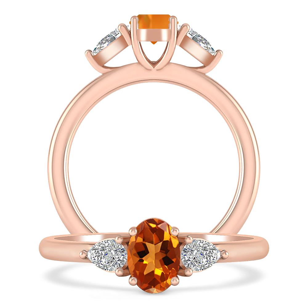 Rose Gold - Citrine