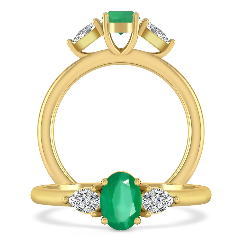 Yellow Gold - Emerald