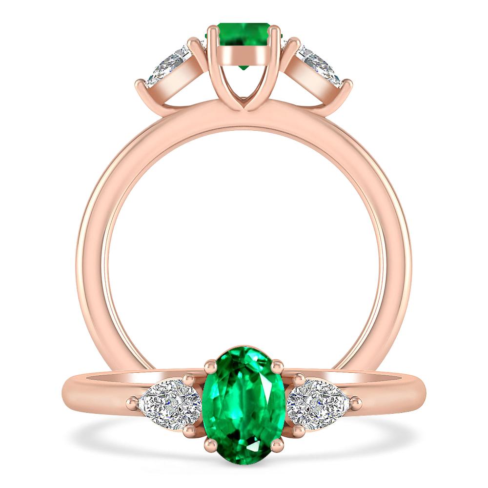 Rose Gold - Emerald