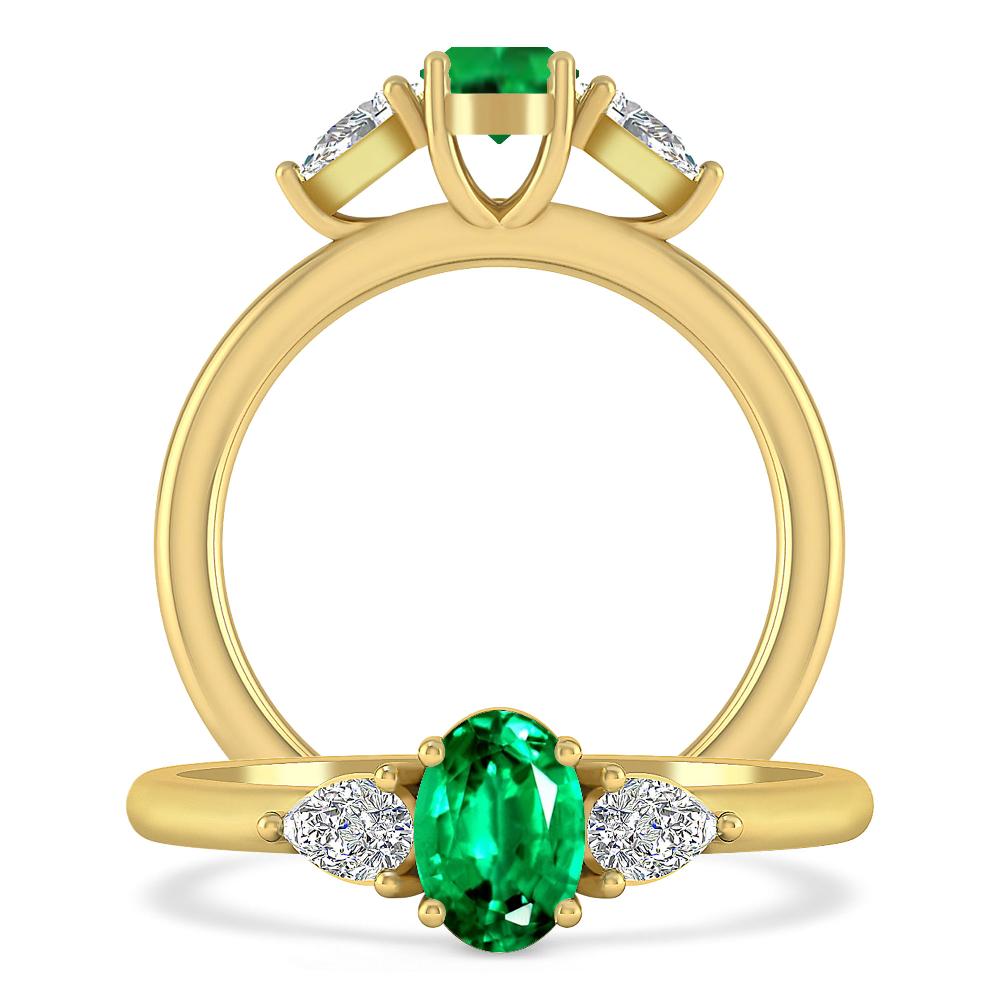 Yellow Gold - Emerald