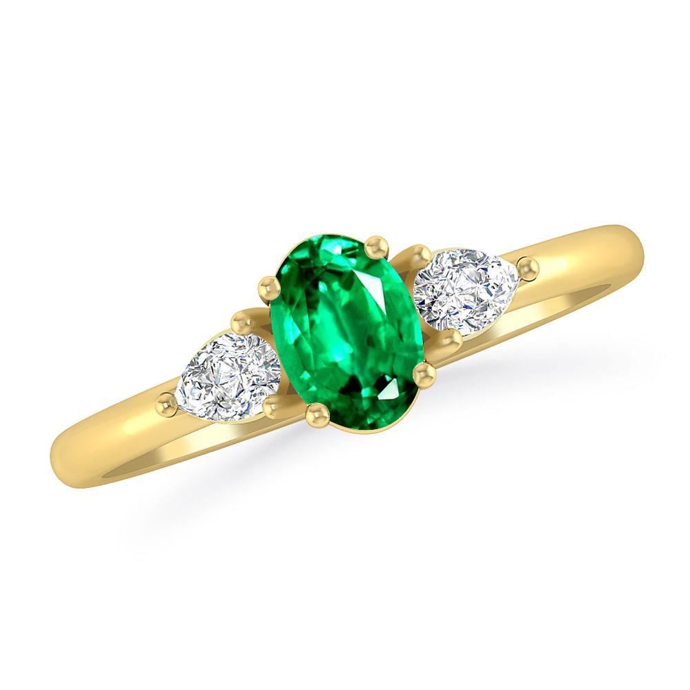 Yellow Gold - Emerald