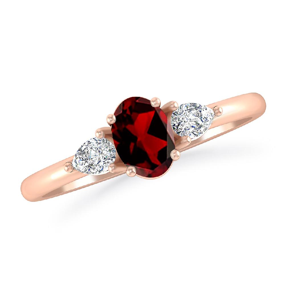 Rose Gold - Garnet