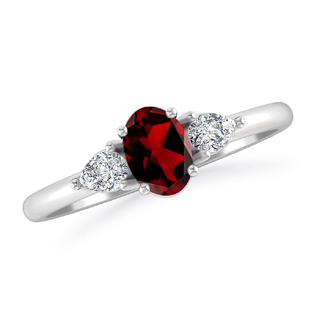 White Gold - Garnet