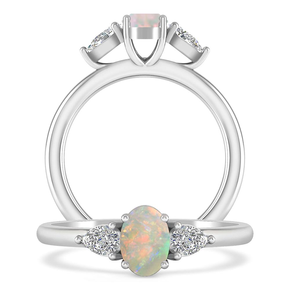 White Gold - Opal