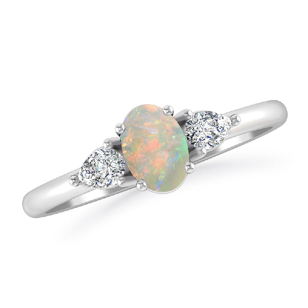 White Gold - Opal