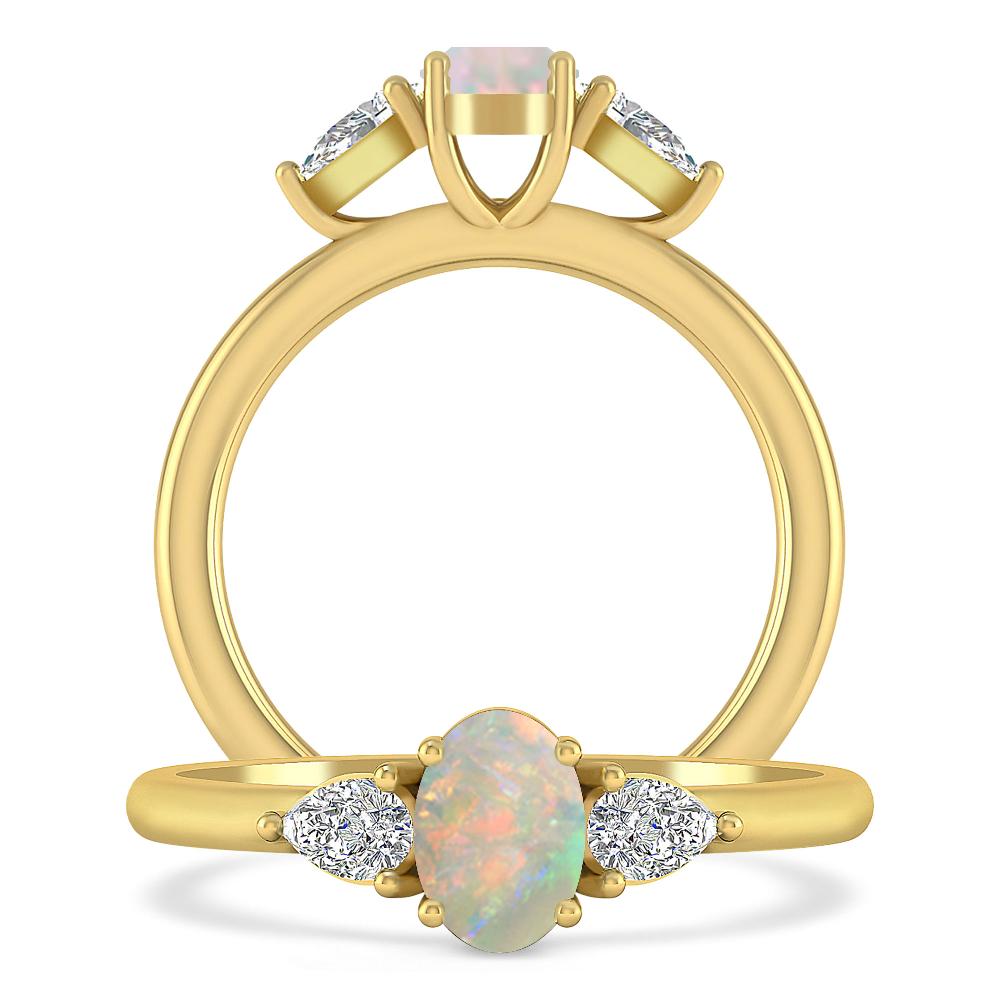 Yellow Gold - Opal