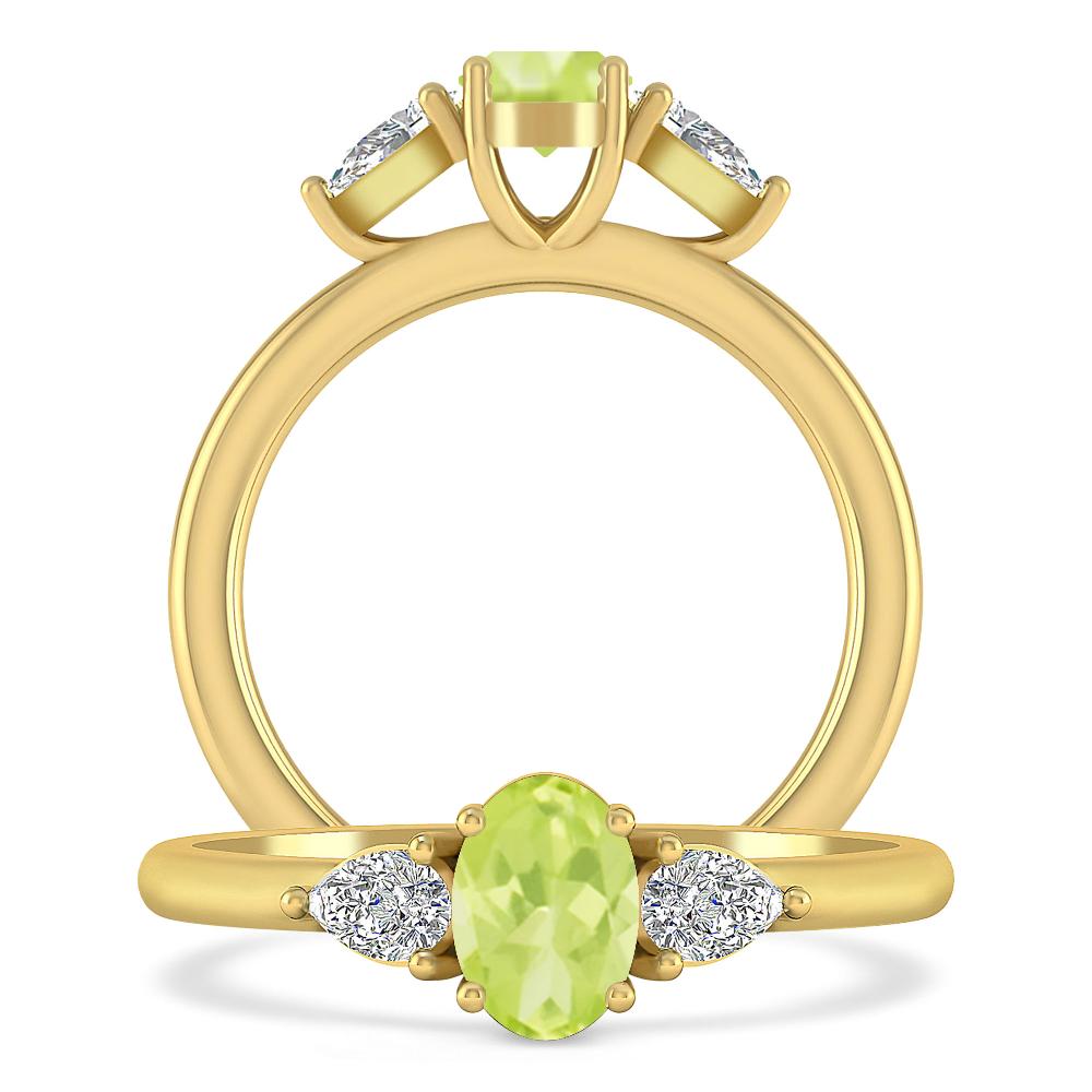 Yellow Gold - Peridot