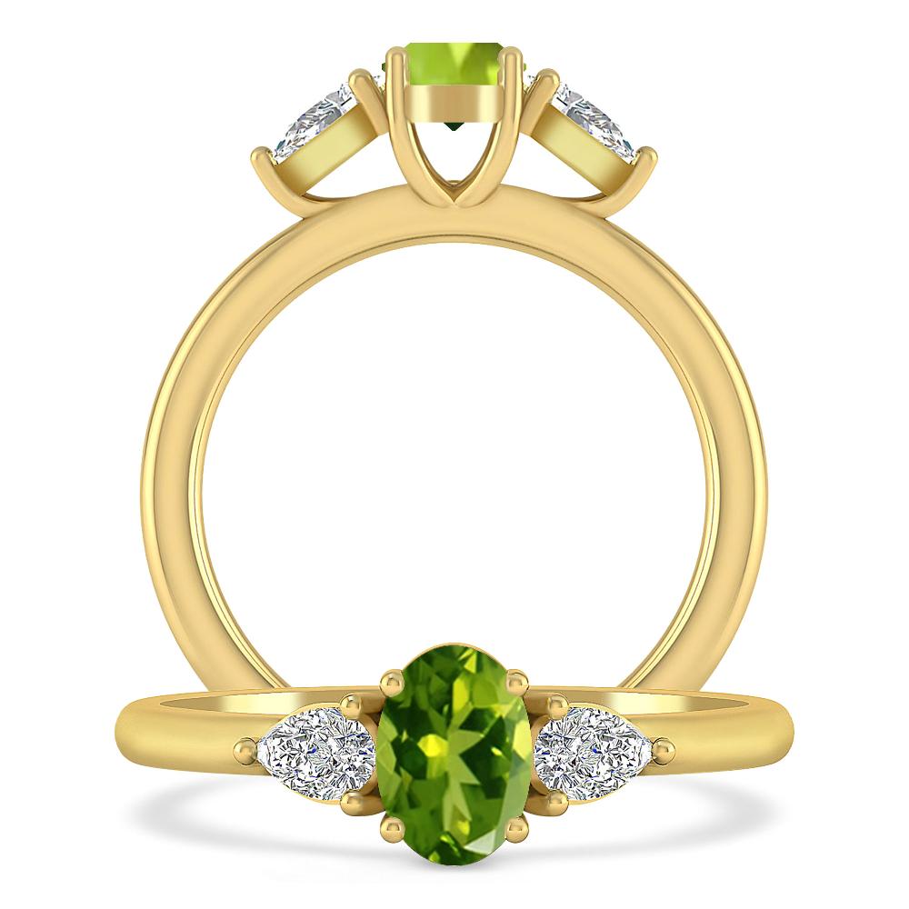 Yellow Gold - Peridot