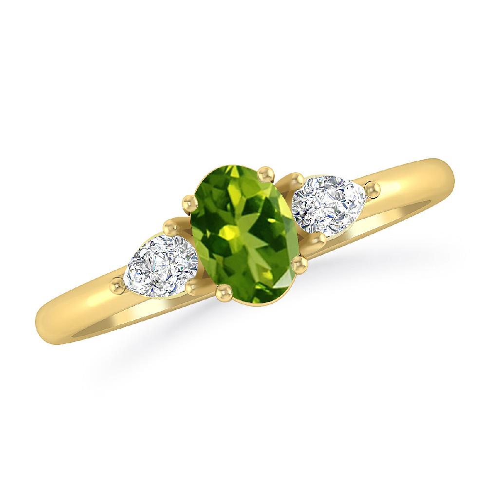 Yellow Gold - Peridot