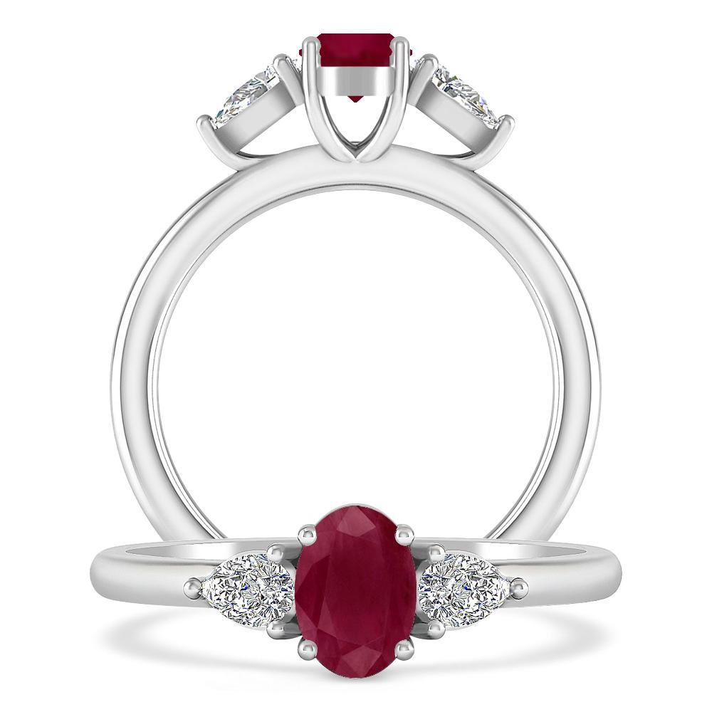 White Gold - Ruby