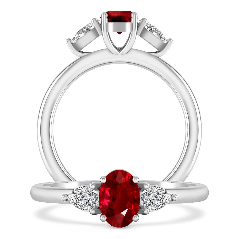 White Gold - Ruby