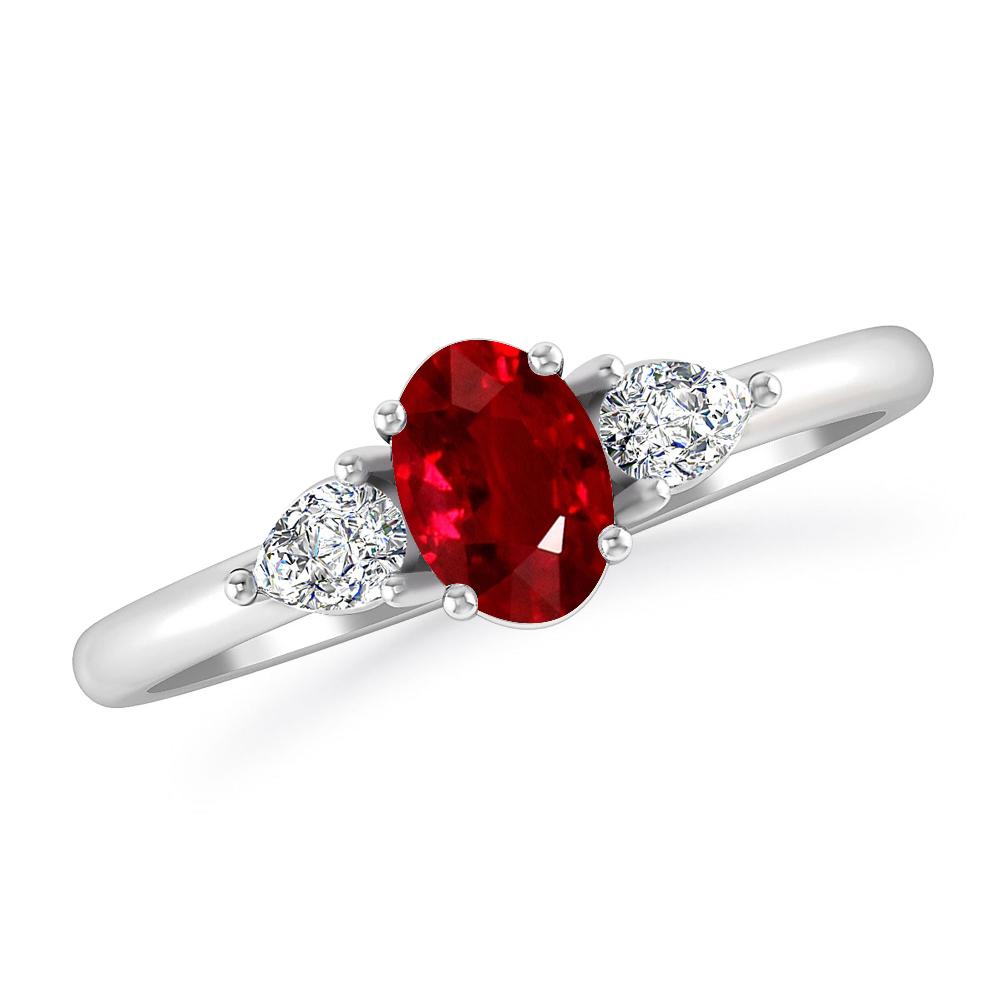 White Gold - Ruby