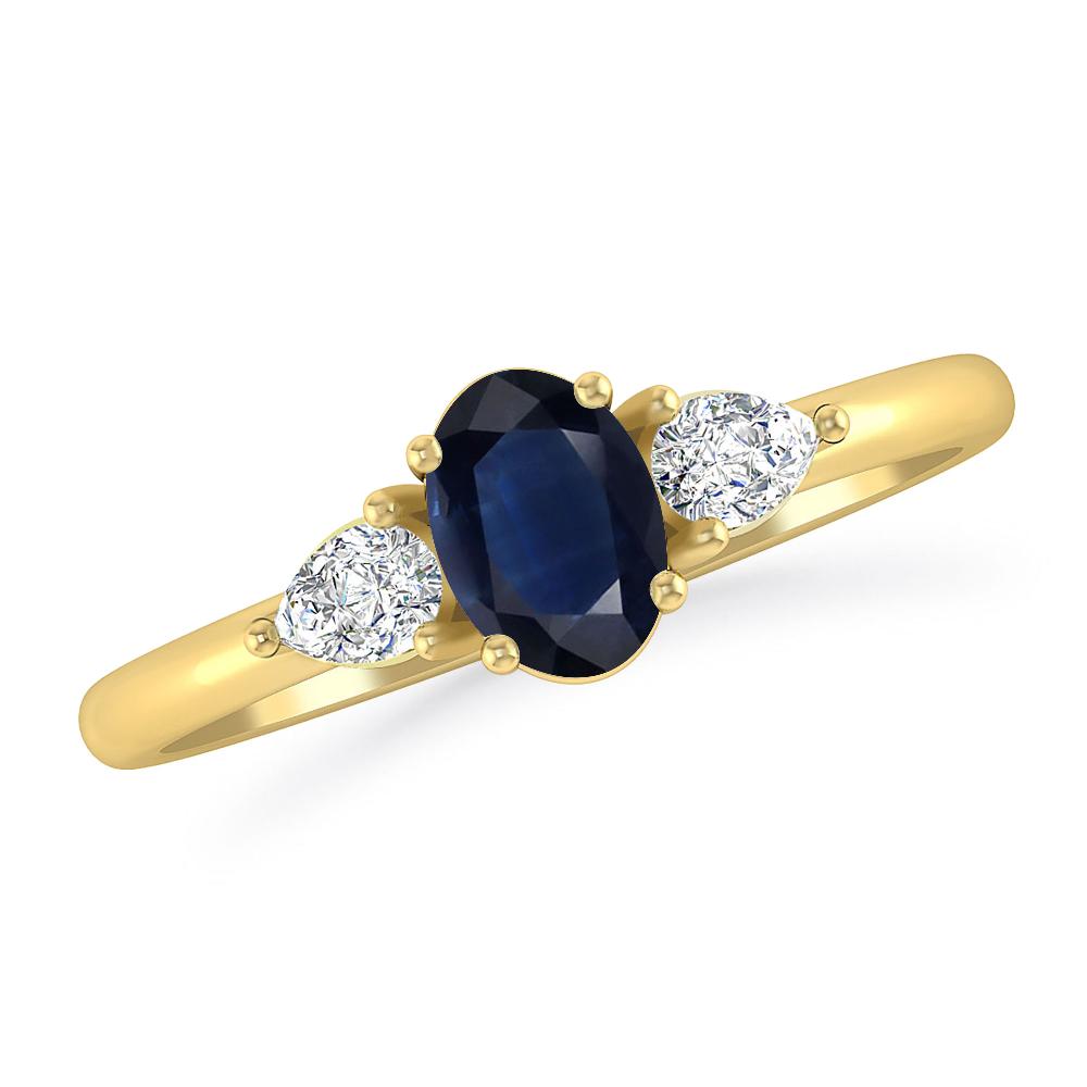 Yellow Gold - Sapphire