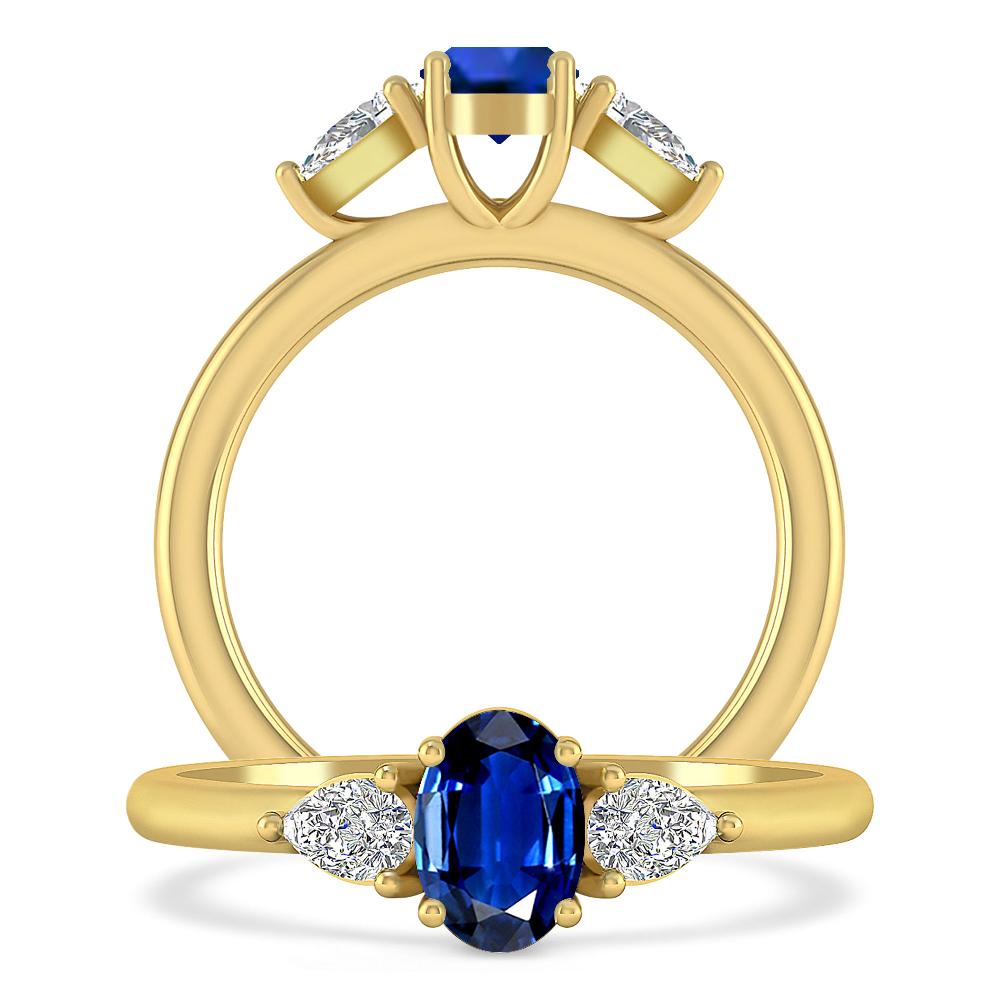 Yellow Gold - Sapphire