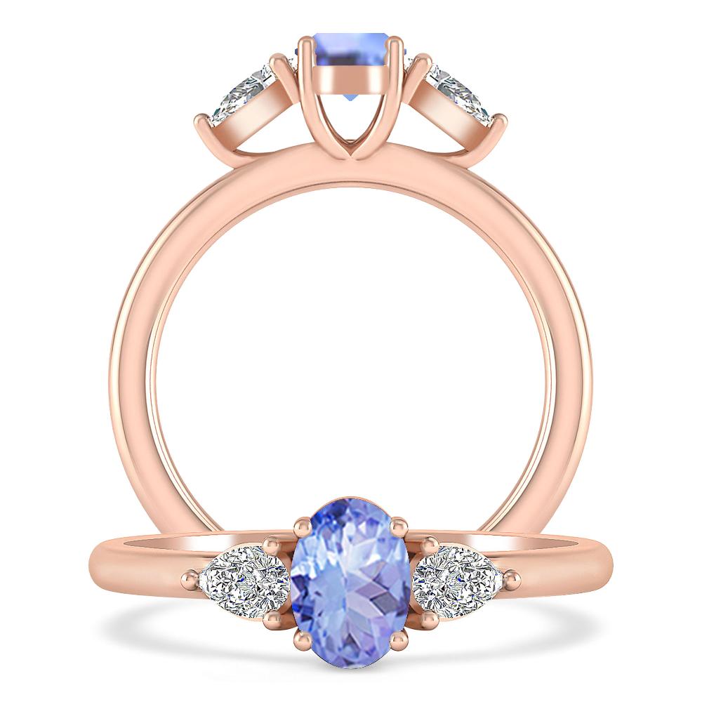 Rose Gold - Tanzanite