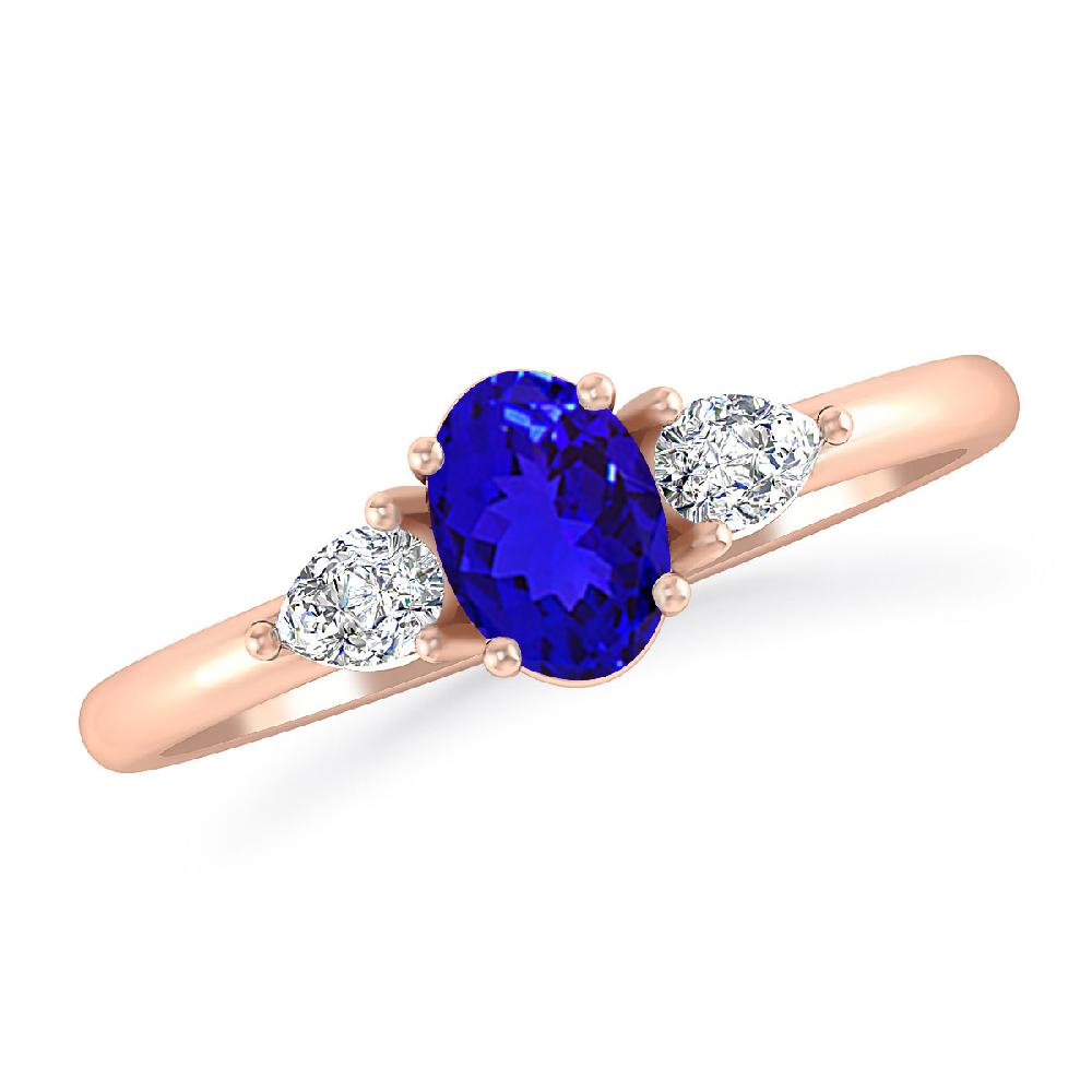 Rose Gold - Tanzanite