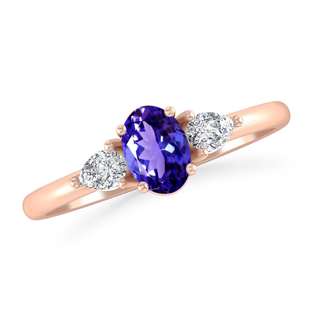 Rose Gold - Tanzanite