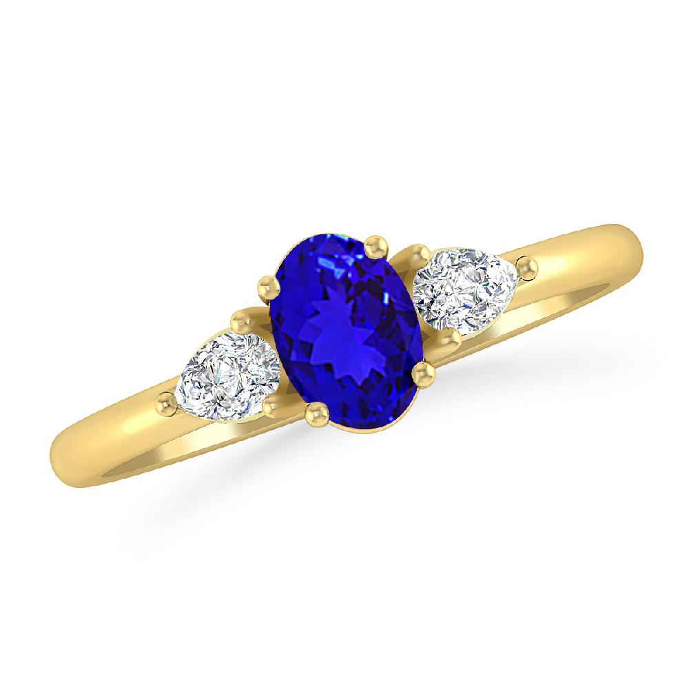 Yellow Gold - Tanzanite